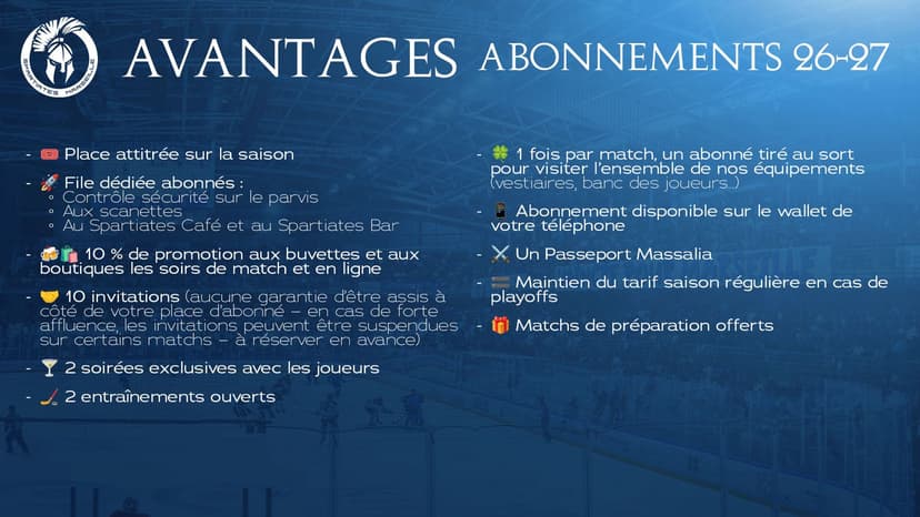 Les avantages de l'abonnement